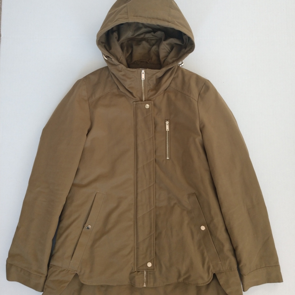 Zara Coat, Parka, Olive Green, XS.
